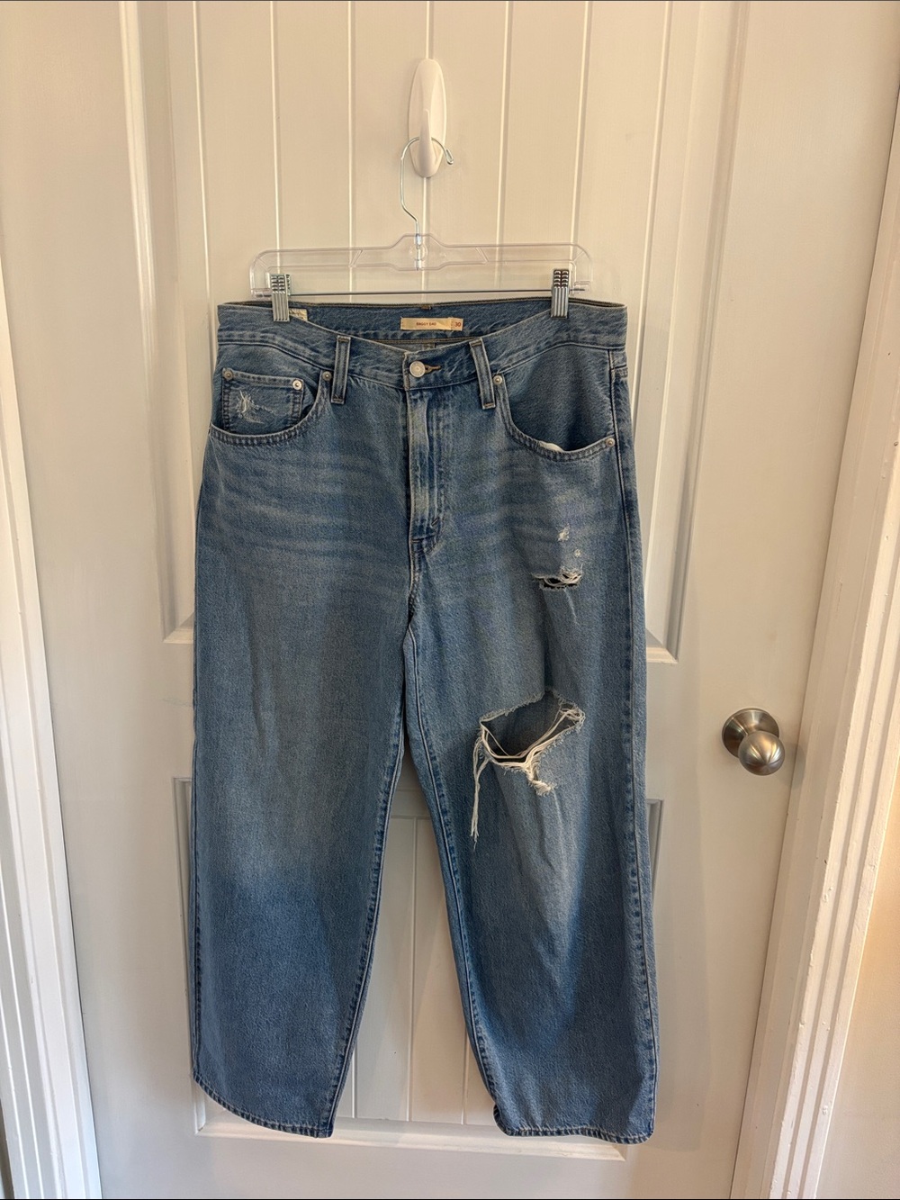 Levi's Distressed Boyfriend Jeans - Blue